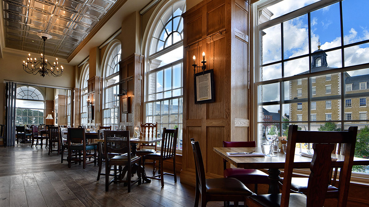 Duchess of Cornwall Inn interior windows