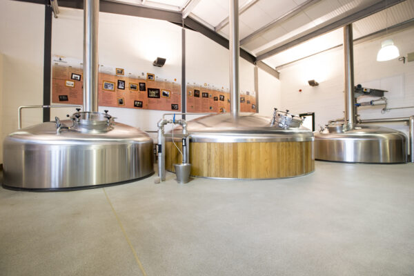 Inside the Hall & Woodhouse Brewery