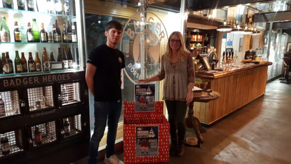 Kian Dodson and Debra Reed from Hall & Woodhouse